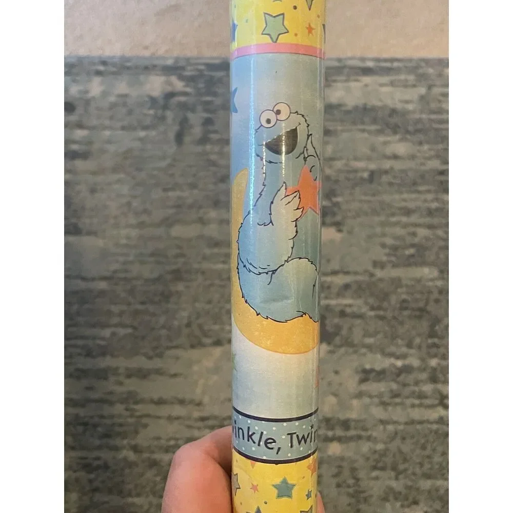 Vintage Sesame Street 2004 Gift Wrapping Paper Twinkle Twinkle Little‎ Star